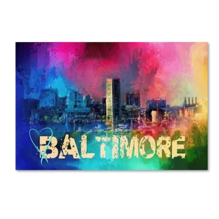 Jai Johnson 'Sending Love To Baltimore' Canvas Art,22x32
